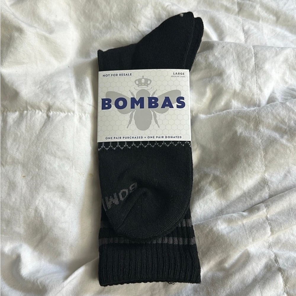 Bombas black high socks- 3 pairs